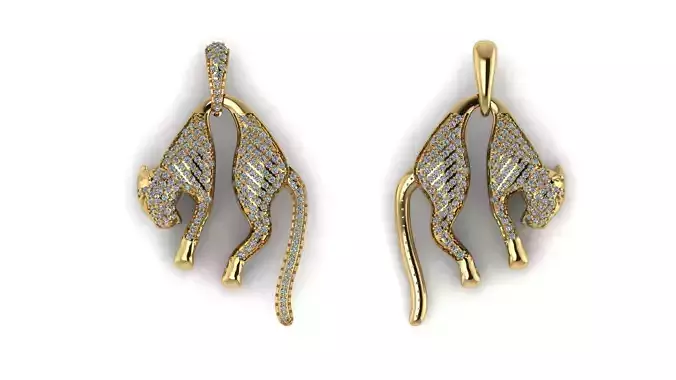 Pendant Tiger 3D print model