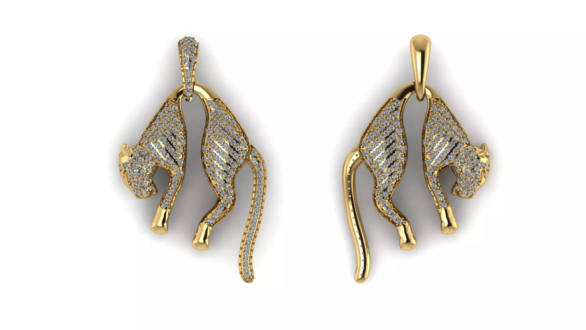 Pendant Tiger 3D print model 3D print model_0