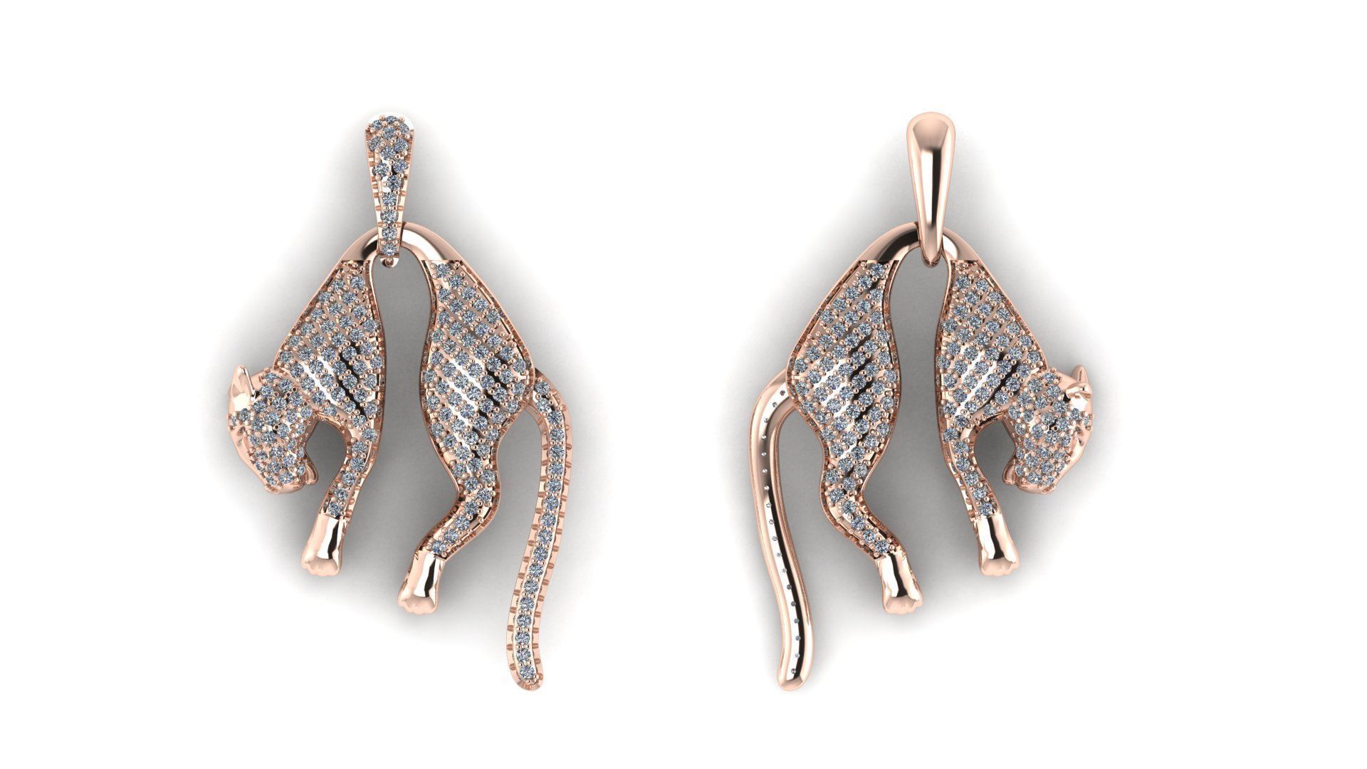 Pendant Tiger 3D print model 3D print model_4