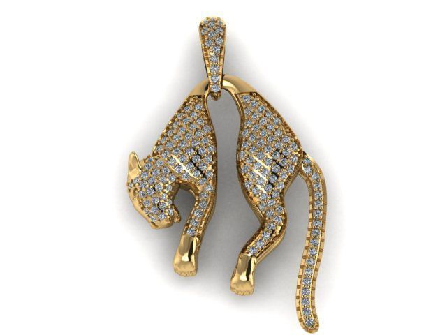 Pendant Tiger 3D print model 3D print model_1