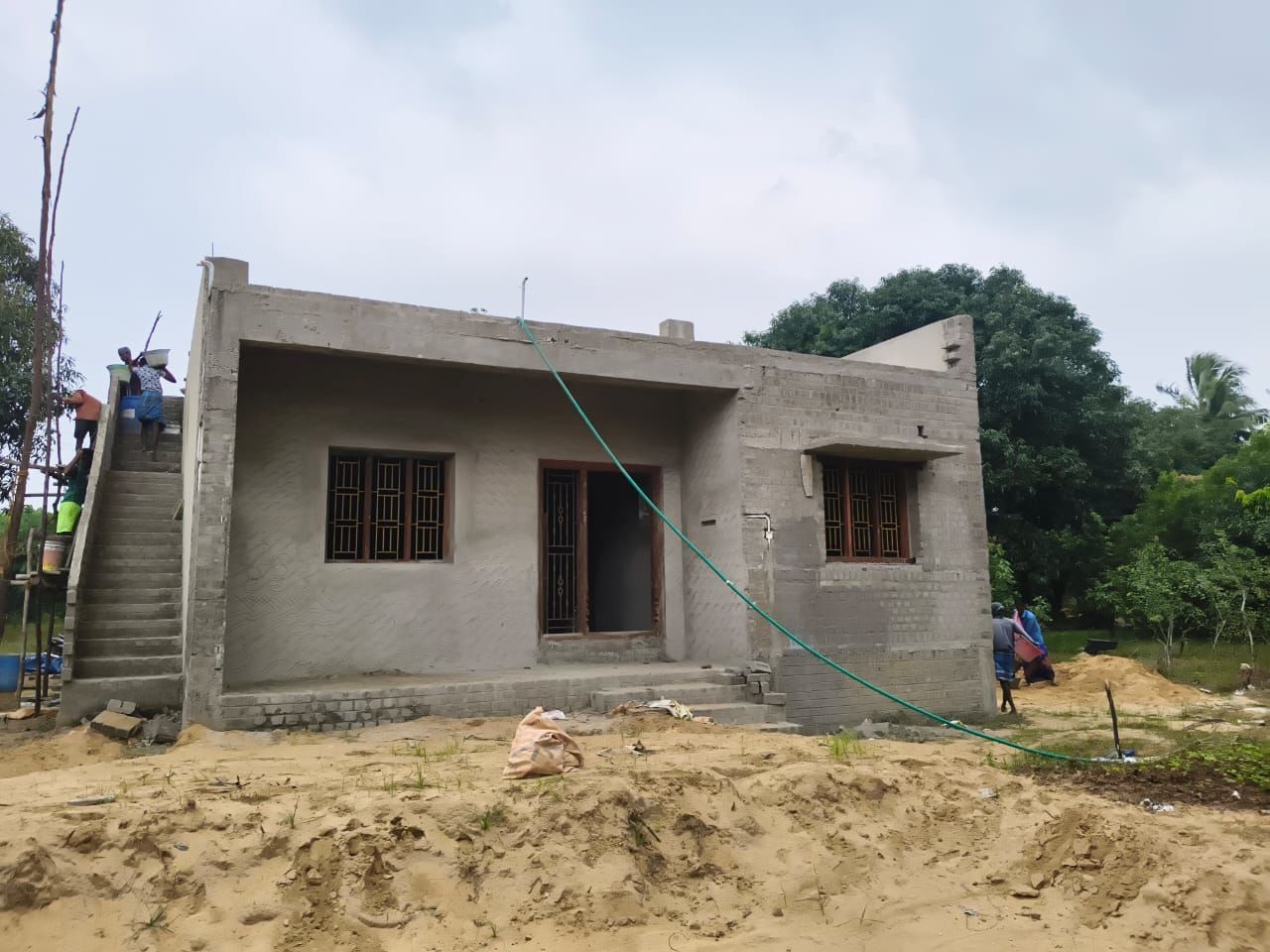 Elegant Minimalist House Design in 3D Low-poly 3D model_4