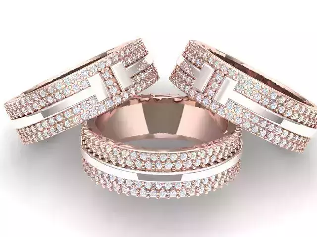 Tiffany T daimond Ring 3D print model 