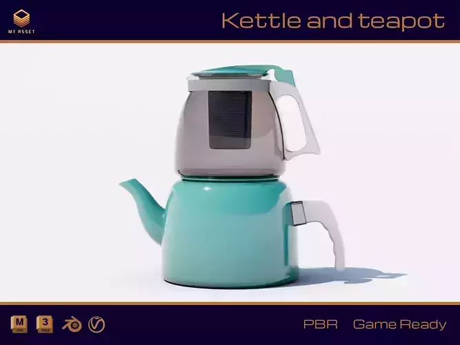 Kettle and teapot