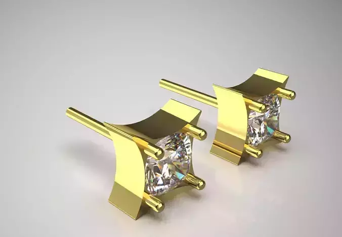 minimal jewelry stl 3dm earring je0004