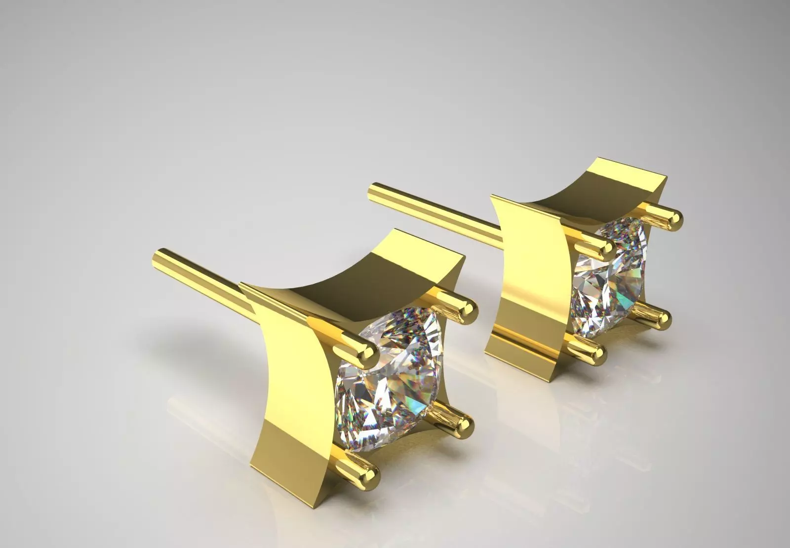 minimal jewelry stl 3dm earring je0004 3D print model