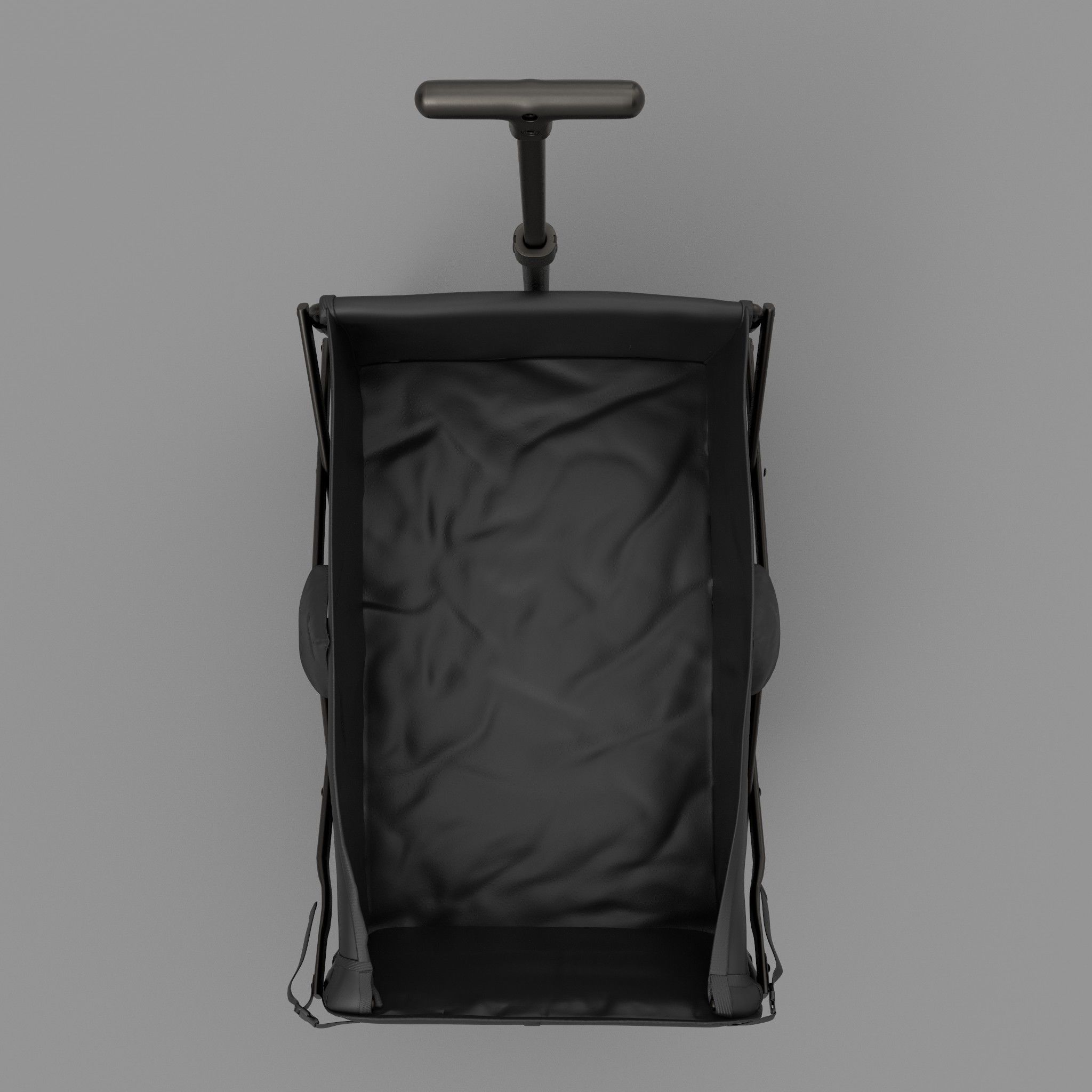 Rolling Cart Low-poly 3D model_2