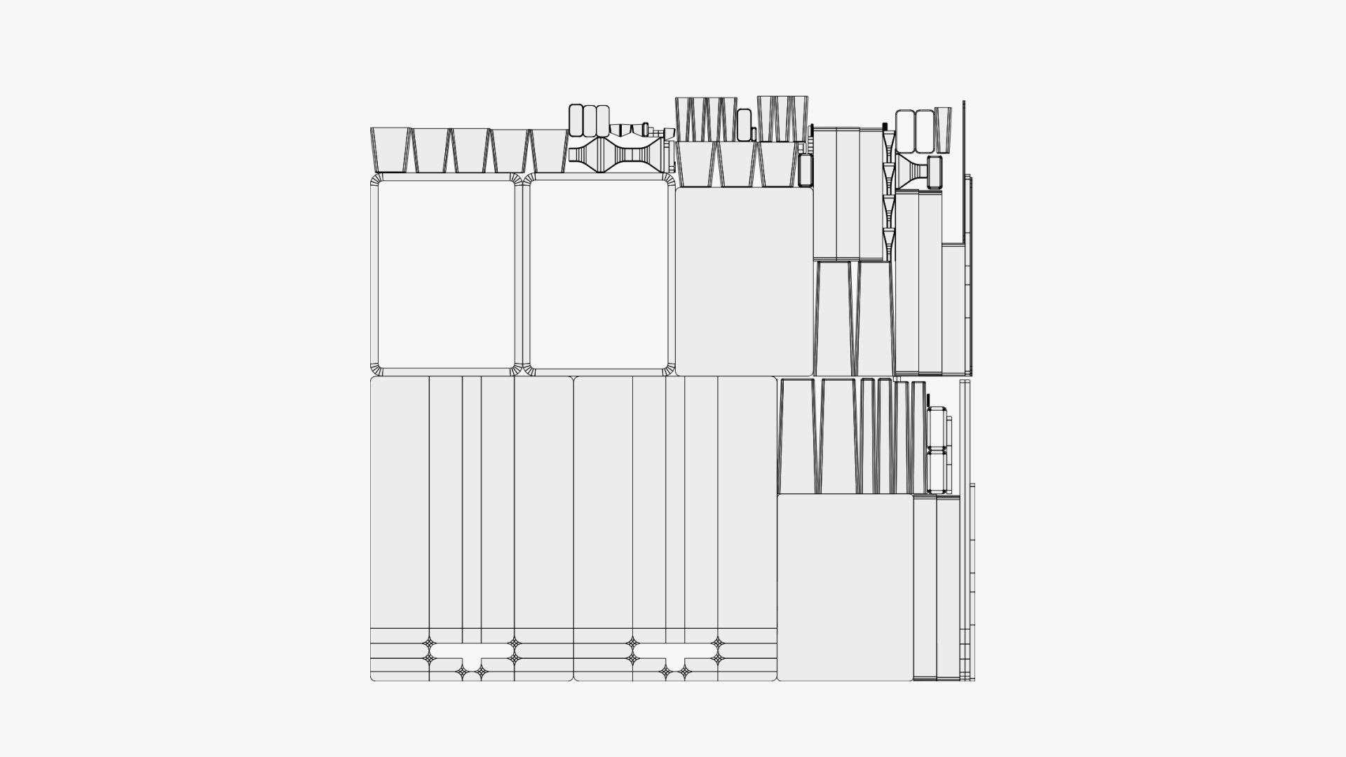 Basic Highlighters Blister Pack - Geometry Only No Textures 3D model_6