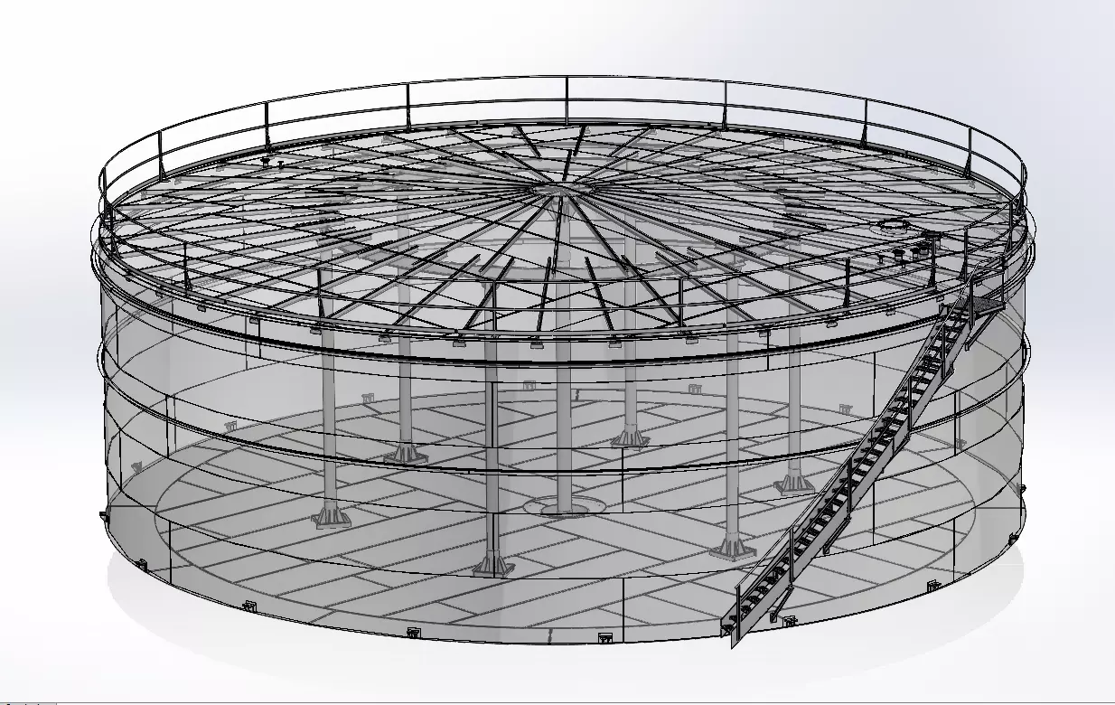Industrial tank 3D model 3D model_0
