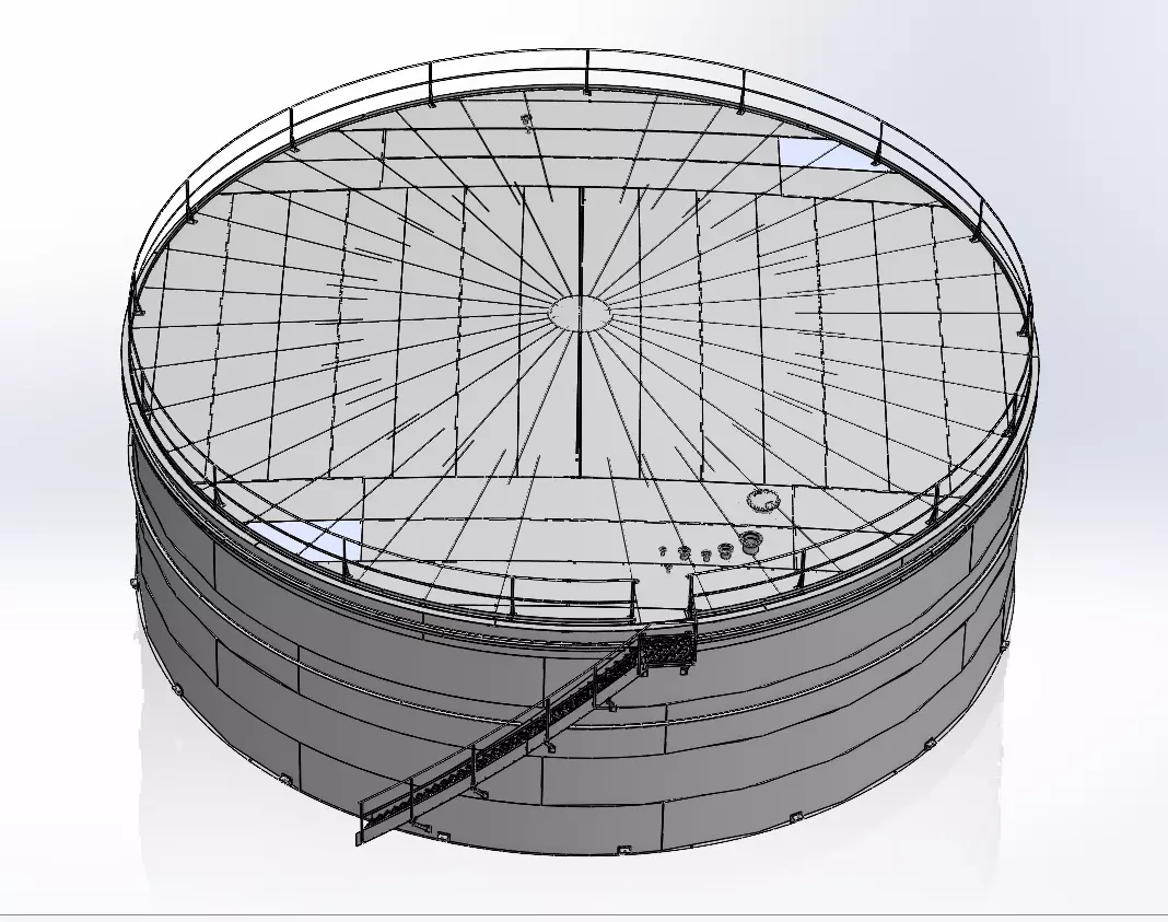 Industrial tank 3D model 3D model_2