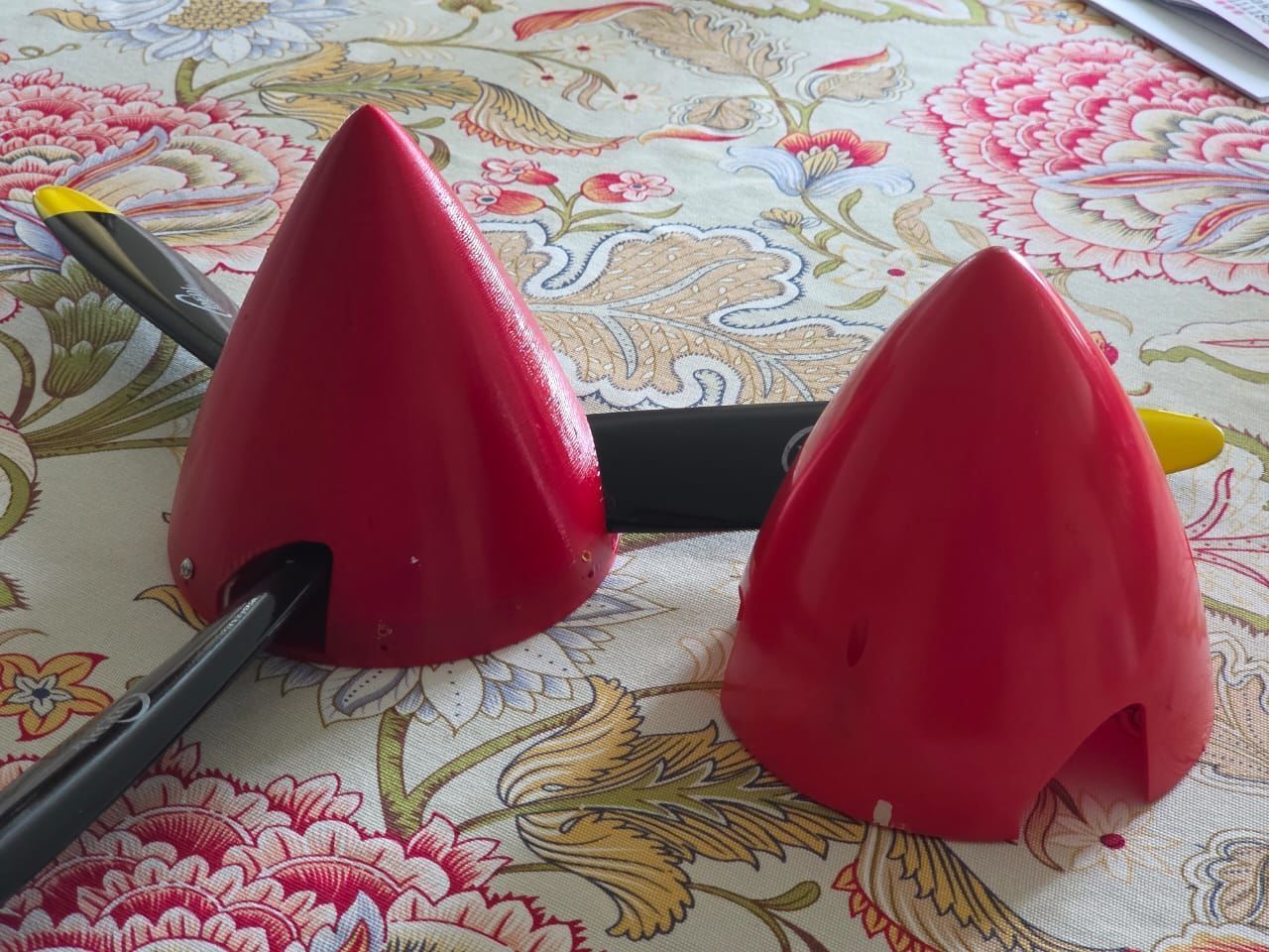 Banana Hobbies big P-40 scale spinner 3D print model_4