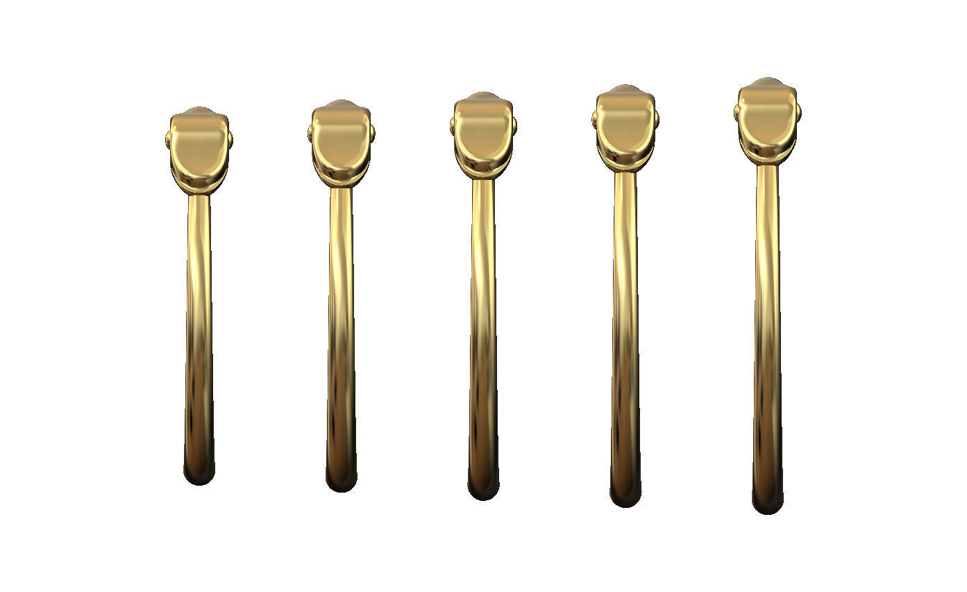 Minimalist eternity double serpent head US sizes 6to10 3D print model_2