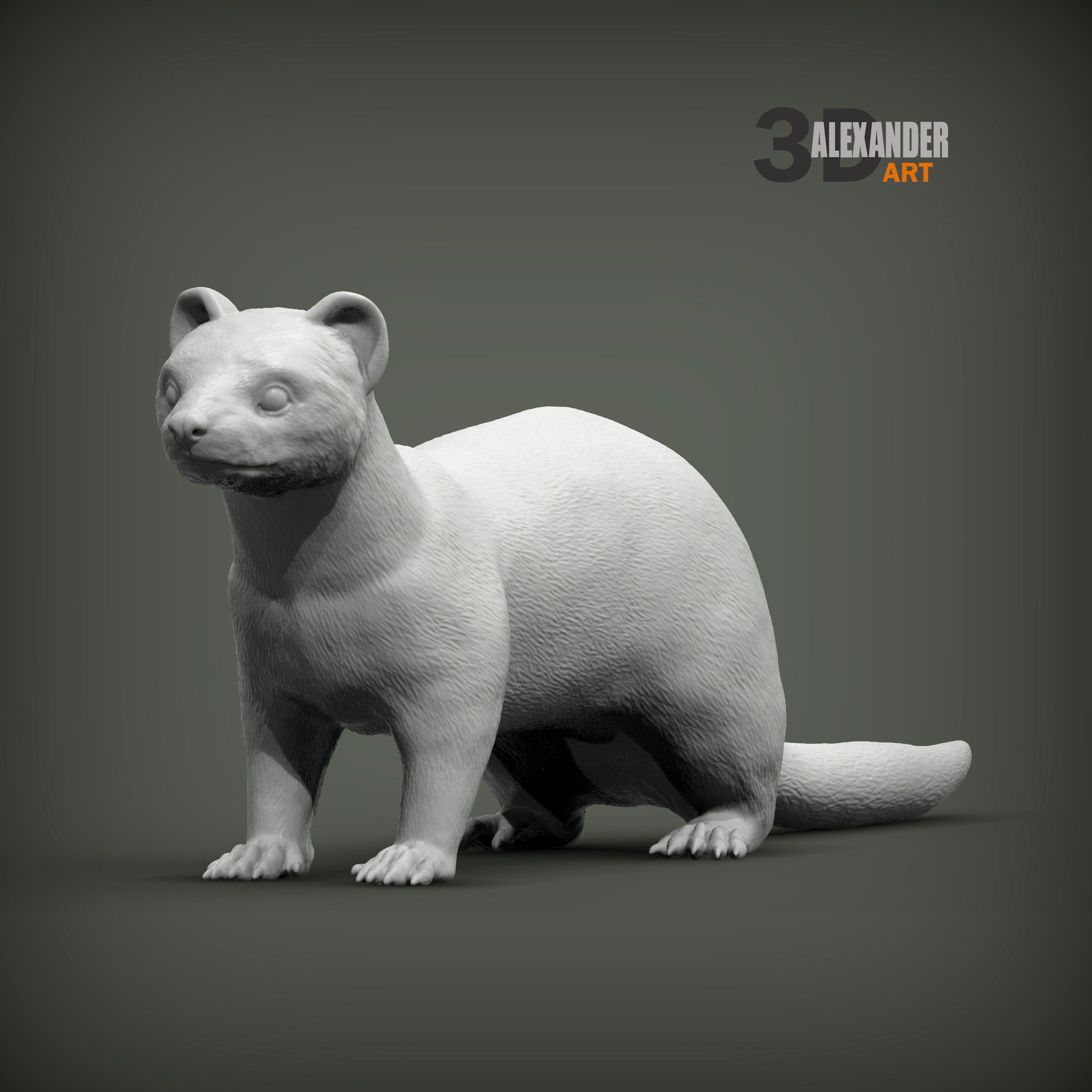 ferret 3D print model_1