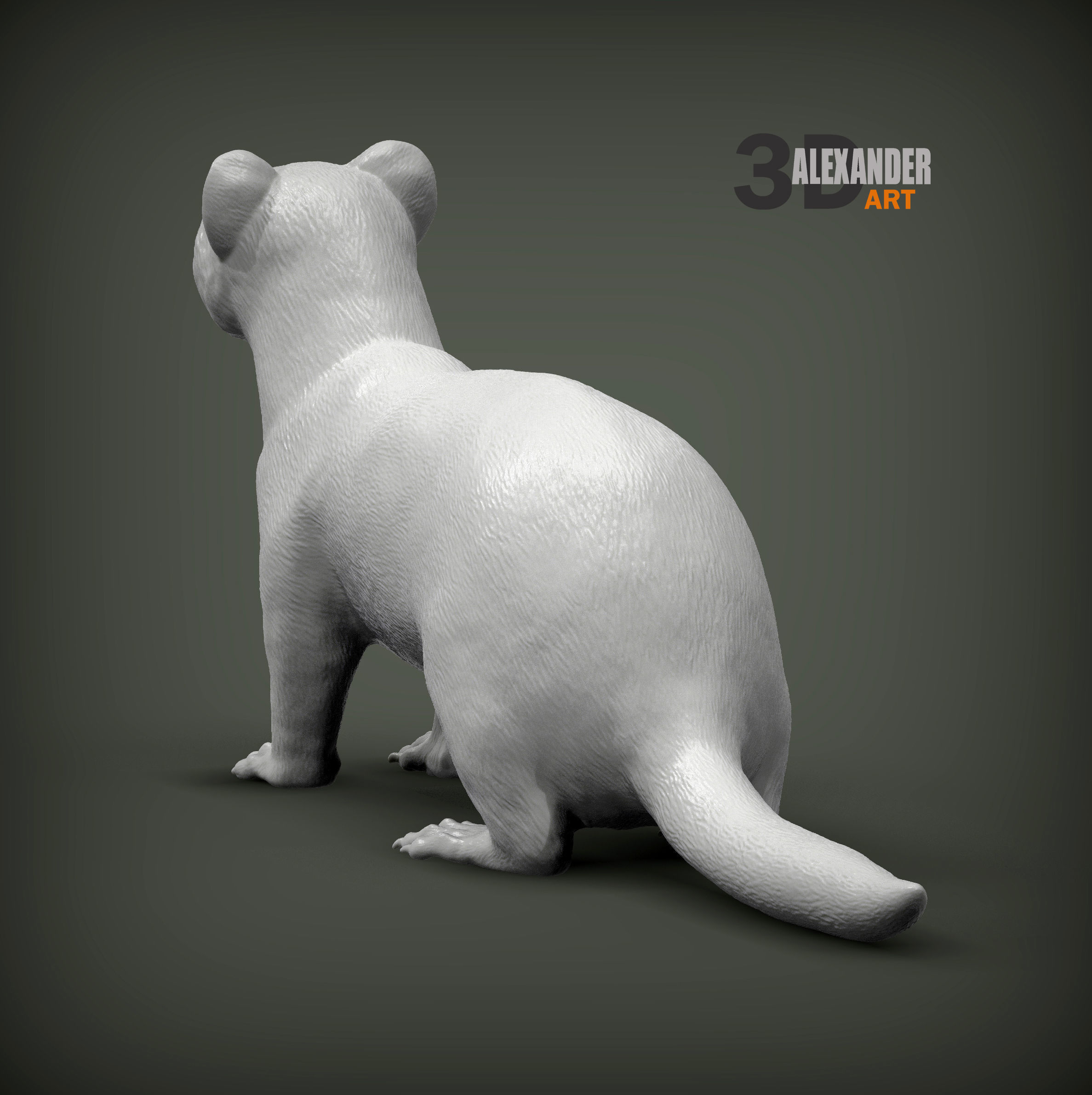 ferret 3D print model_4