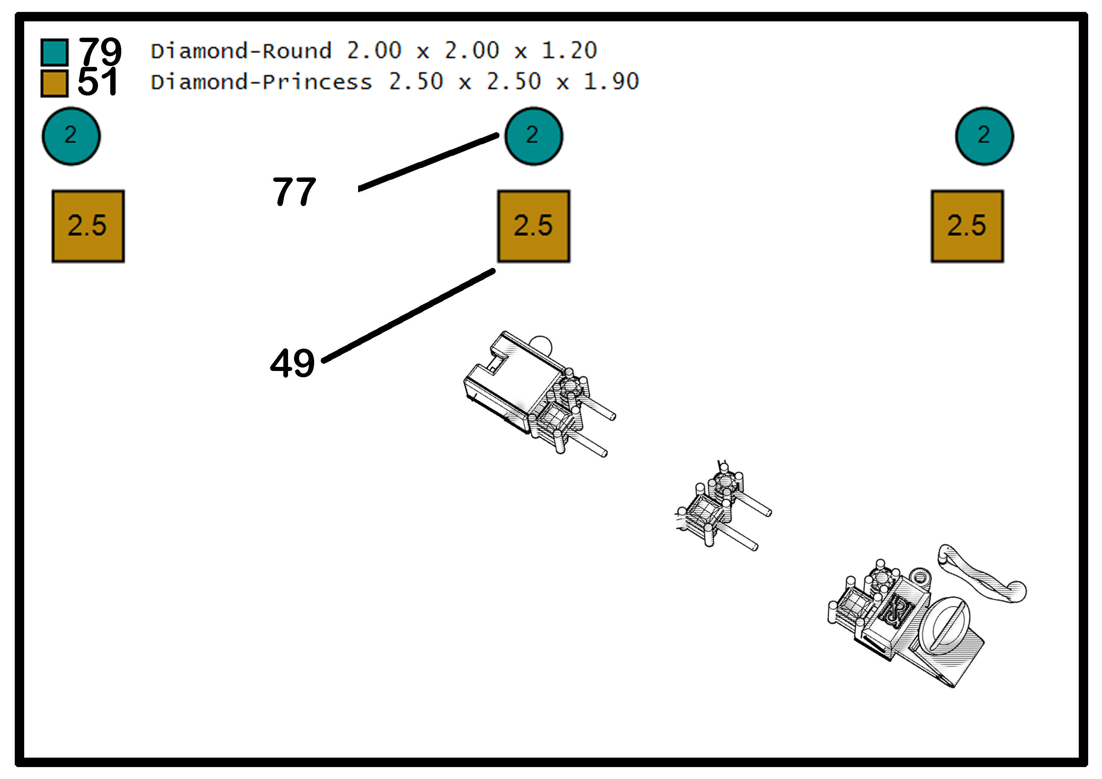 Princess bracelet 3D print model_13