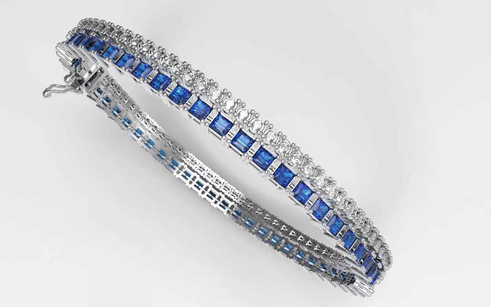 Princess bracelet 3D print model_0