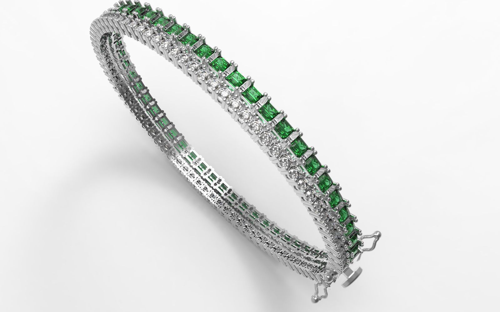 Princess bracelet 3D print model_1