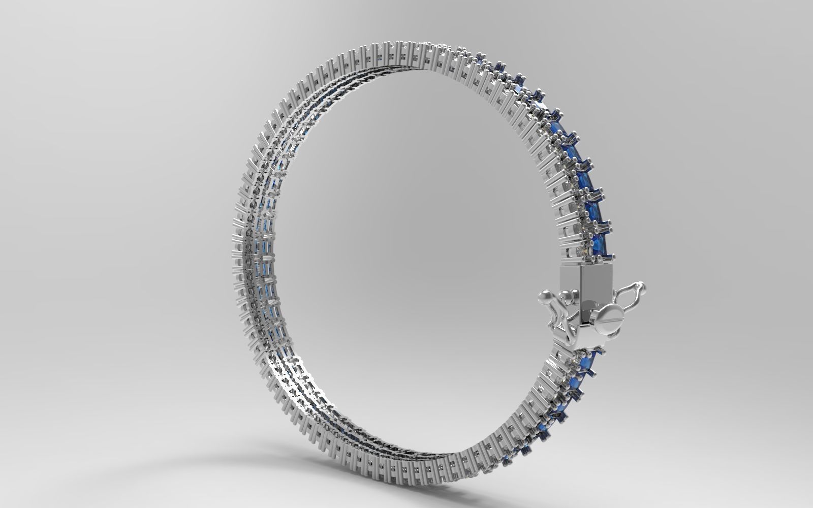 Princess bracelet 3D print model_2
