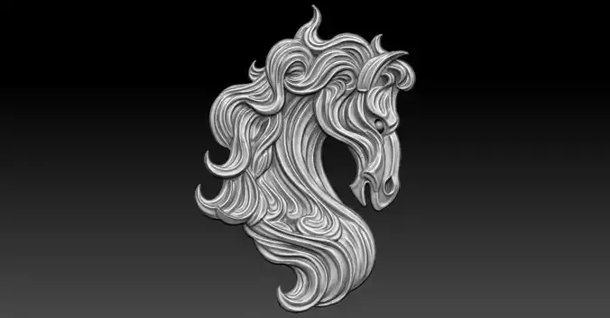 5 horse CNC Relief Model