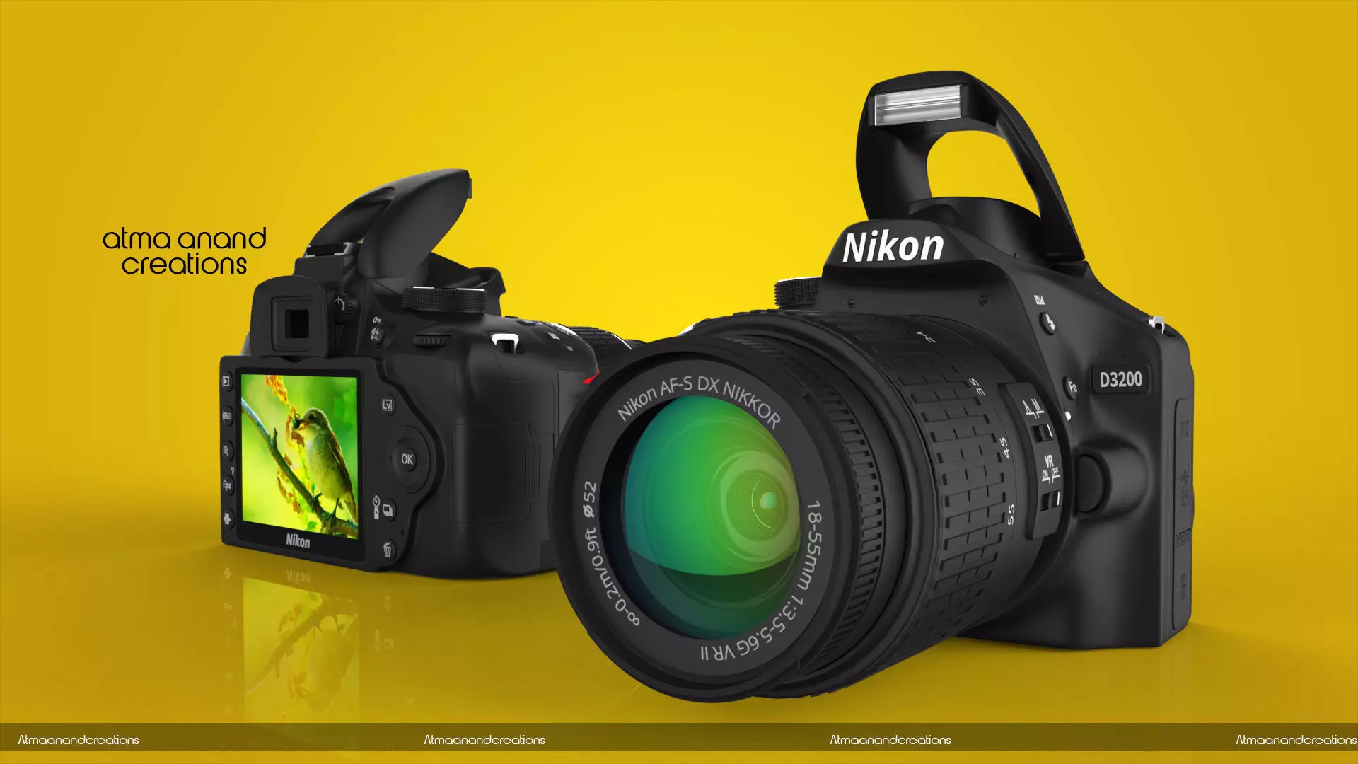 Nikon d 3200 3D model_0