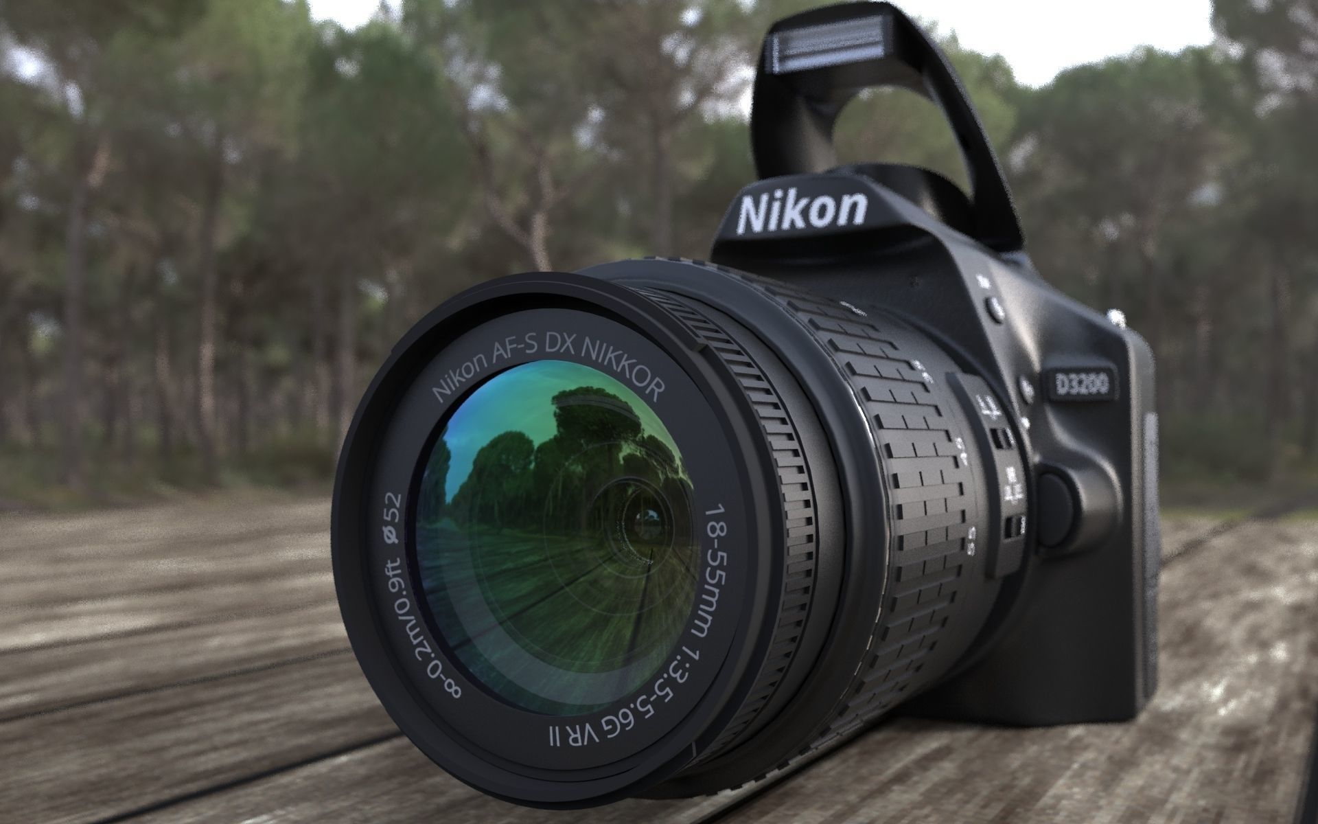 Nikon d 3200 3D model_1