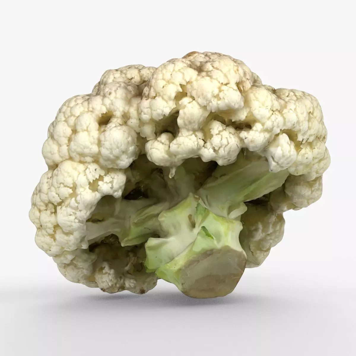 Photorealistic 3D scan of Cauliflower Head Low-poly 3D model