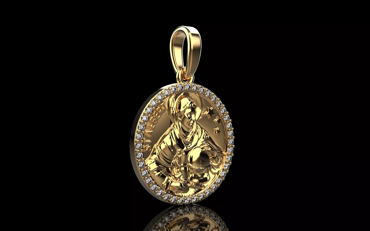 St albert pendant model 1376 3D print model_16