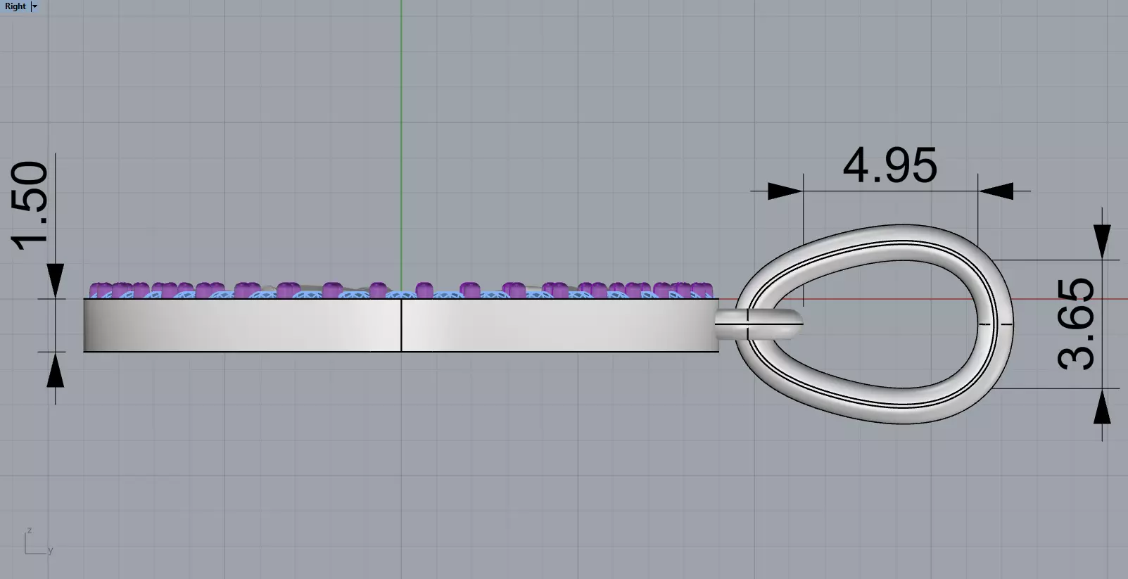 St albert pendant model 1376 3D print model_7