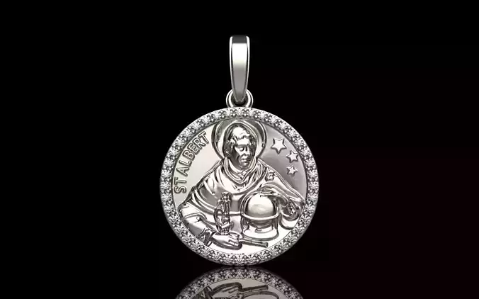St albert pendant model 1376 3D print model