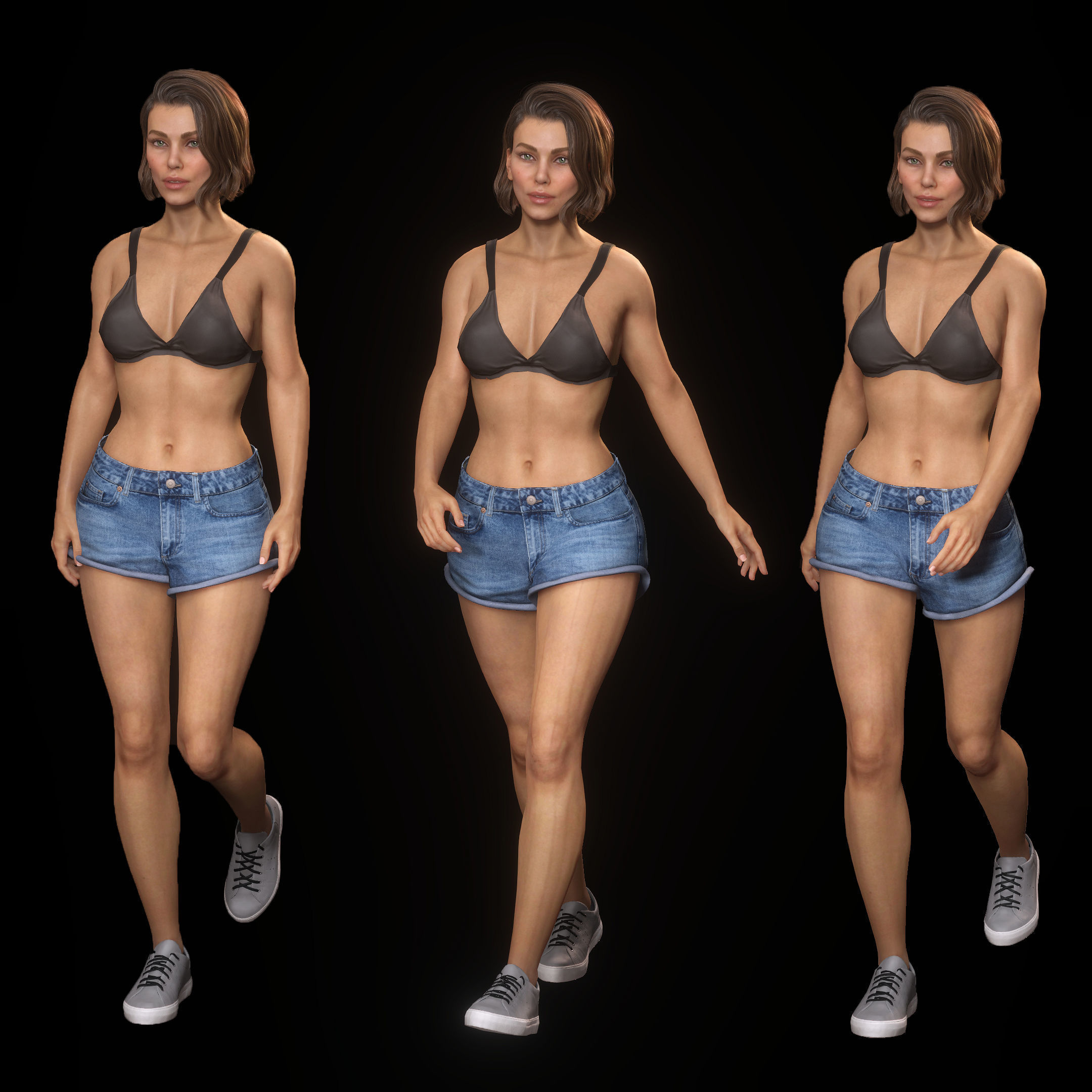Realistic Woman - Character 2 3D model_2
