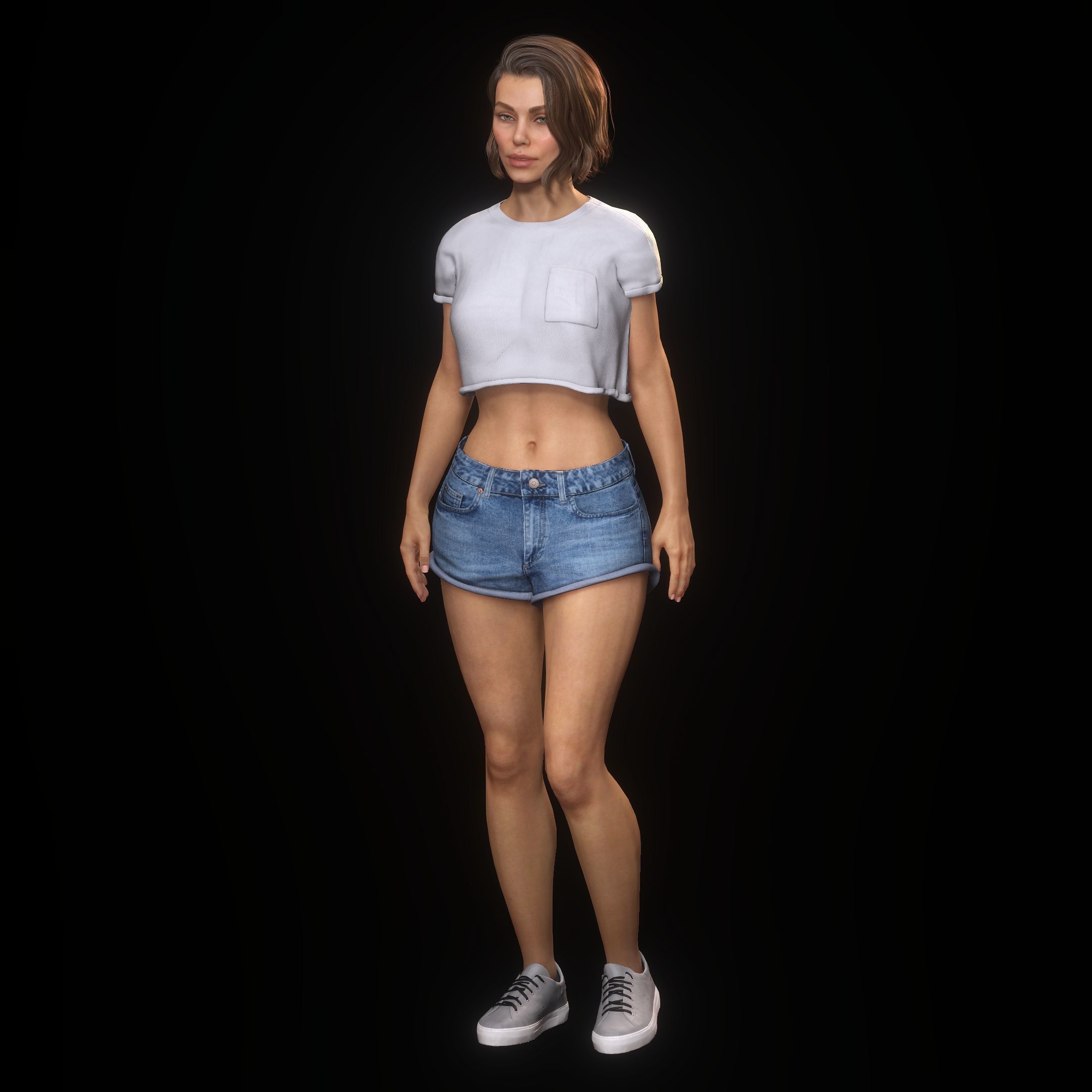Realistic Woman - Character 2 3D model_12
