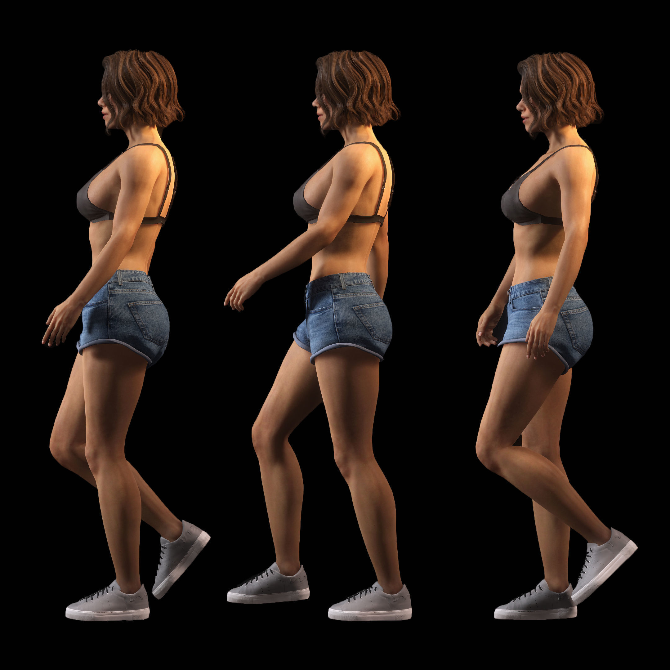 Realistic Woman - Character 2 3D model_4