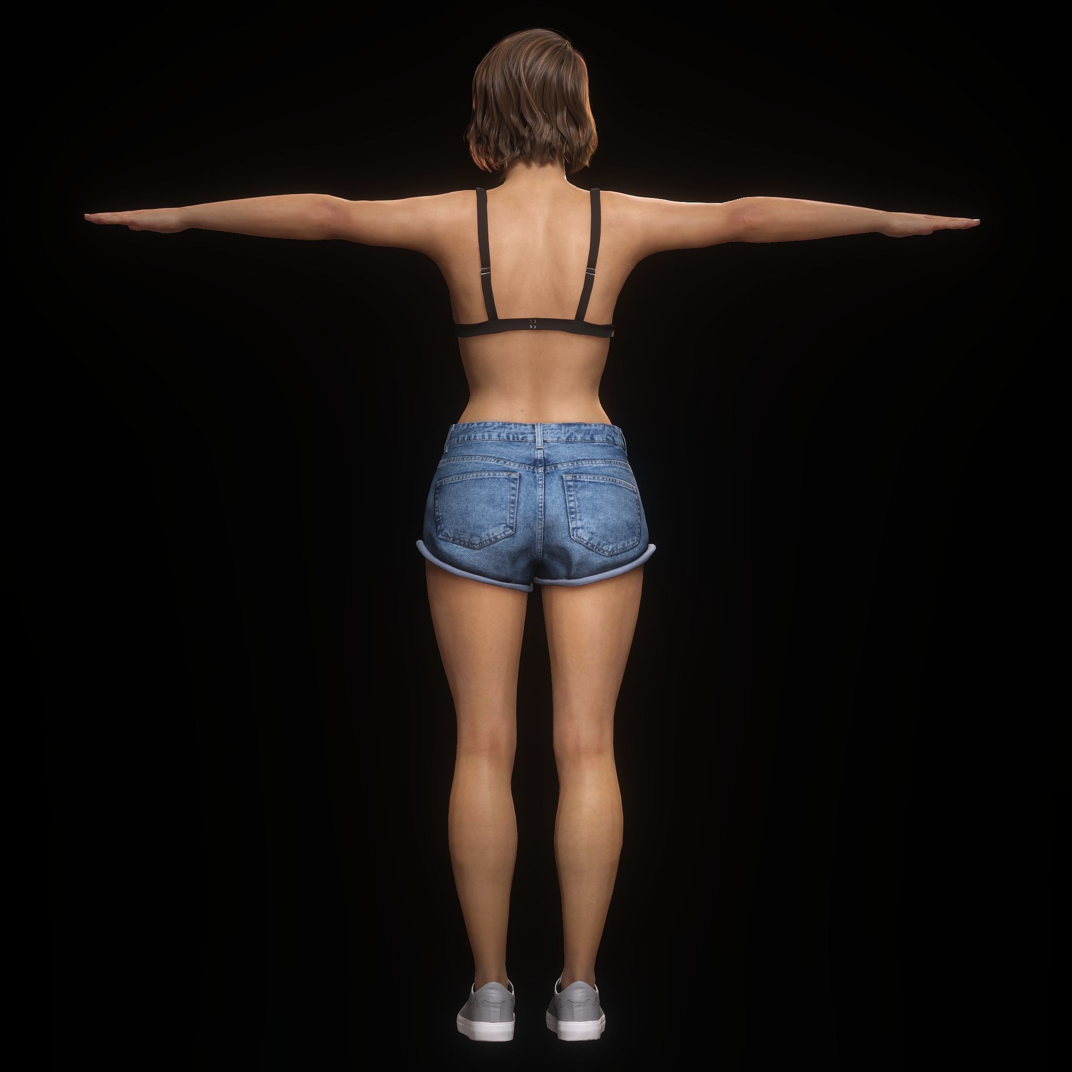 Realistic Woman - Character 2 3D model_10