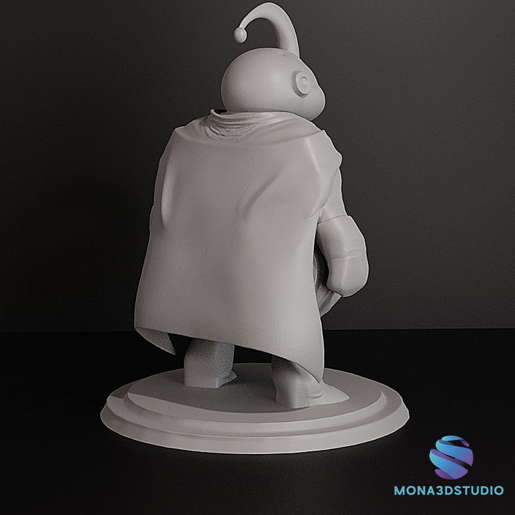 Fat Majin Buu -12 cm Action Figure Pre-Supported STL 3D print model_3