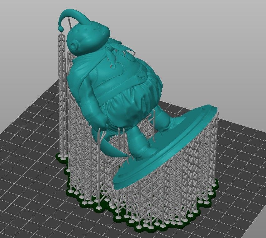 Fat Majin Buu -12 cm Action Figure Pre-Supported STL 3D print model_5