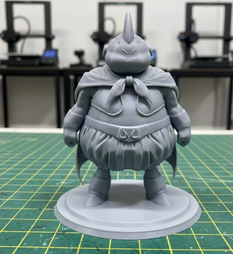 Fat Majin Buu -12 cm Action Figure Pre-Supported STL 3D print model_1