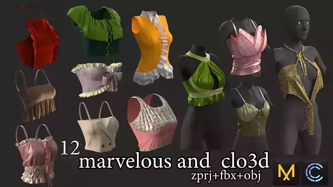 Gaming clothing collection at Marvelous Designer  vol 7