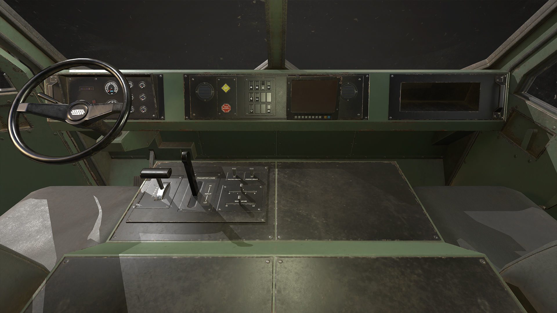 Military Truck V1 - Cargo Low-poly 3D model_28