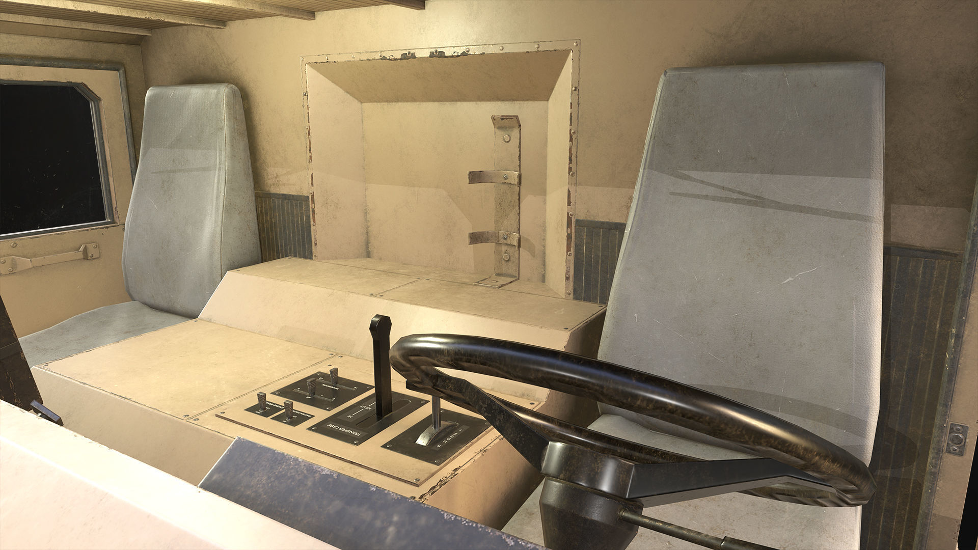 Military Truck V1 - Cargo Low-poly 3D model_29