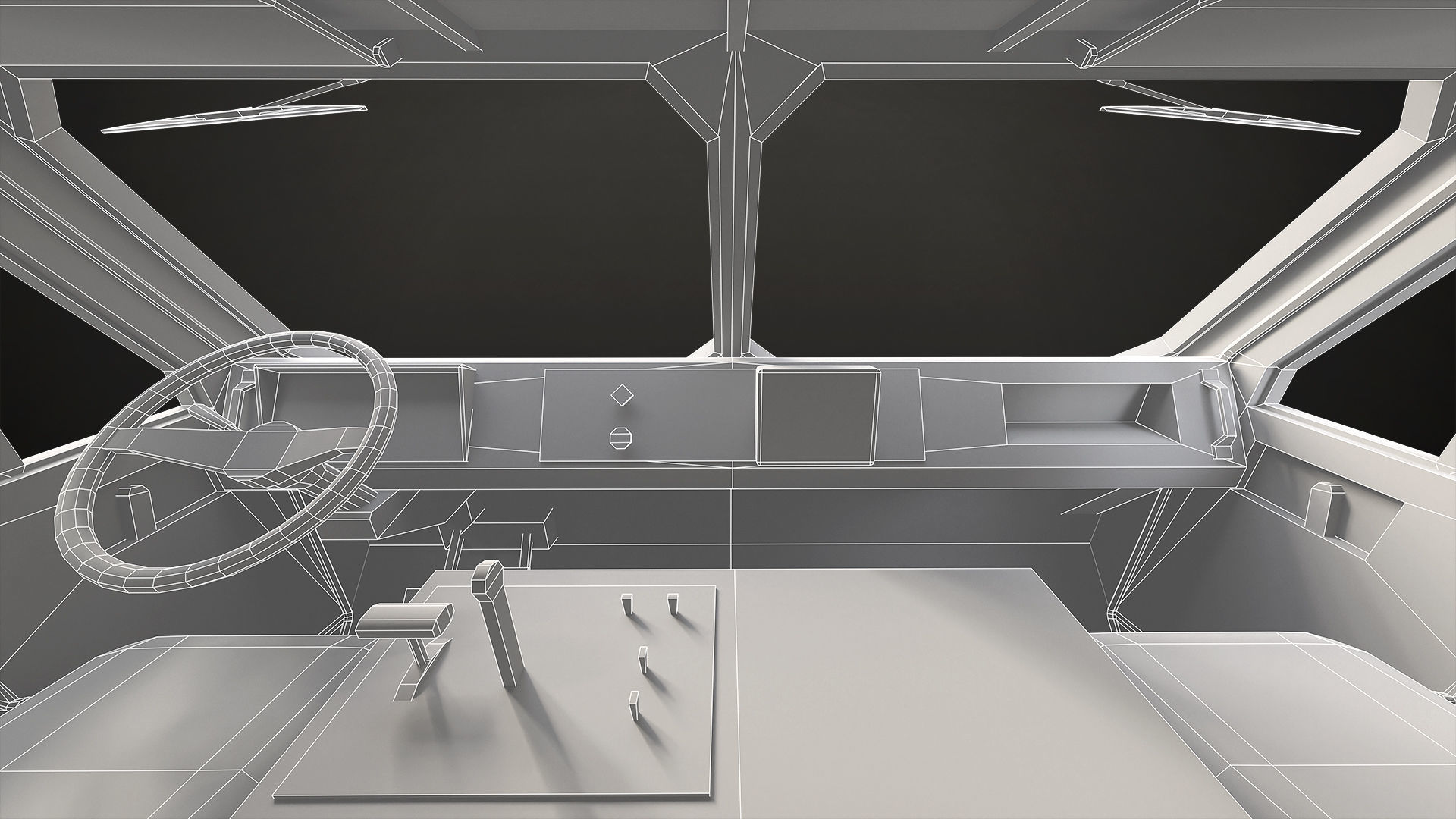 Military Truck V1 - Cargo Low-poly 3D model_35