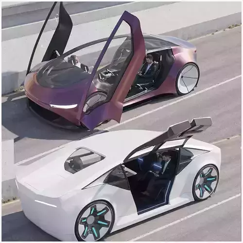 Self-driving car  bundle 3D Model Collection