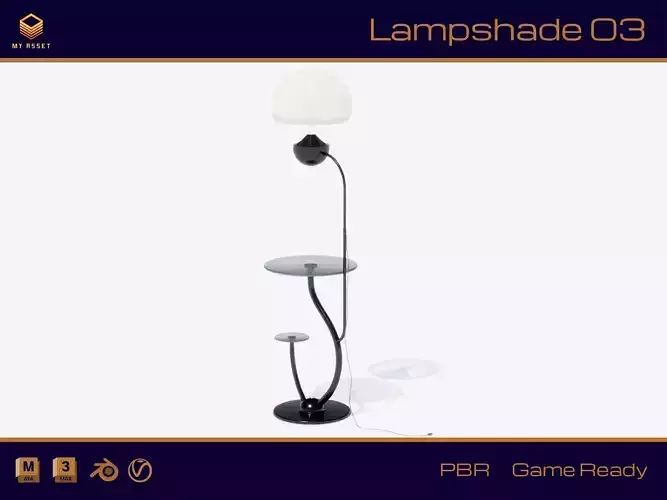 Lampshade 03 Low-poly 3D model