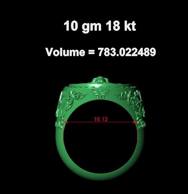 skull ring 3D print model_10