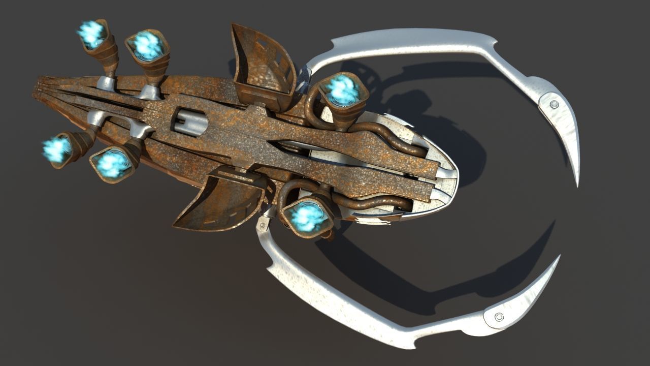 Futuristic Garbage Truck 3D model_32