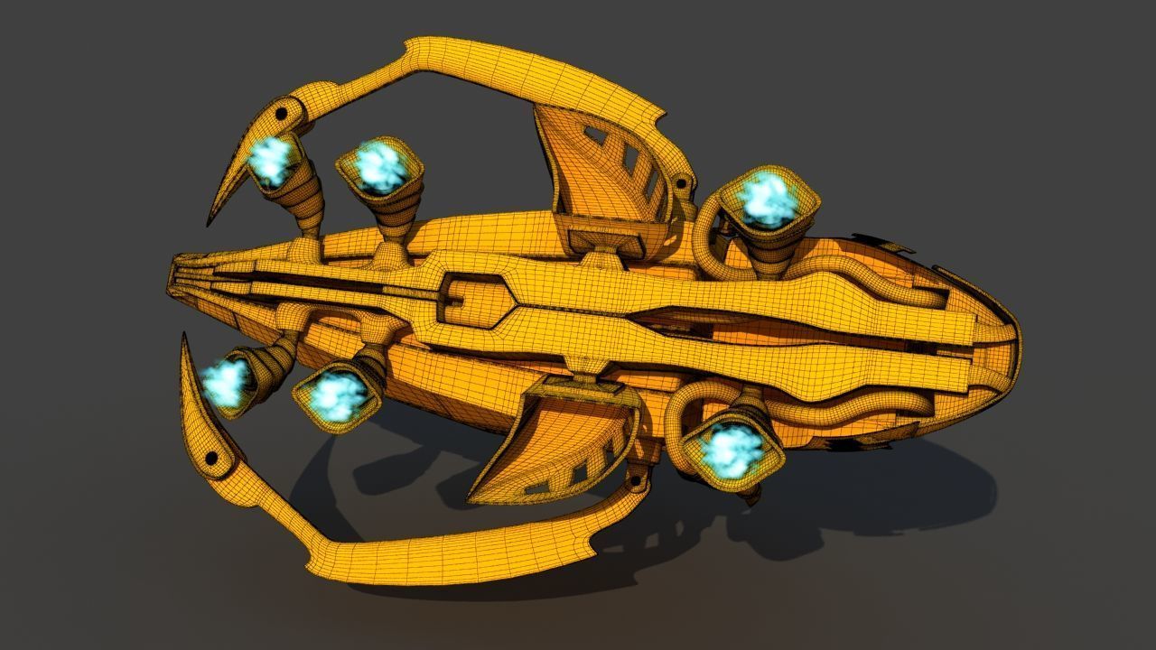 Futuristic Garbage Truck 3D model_43