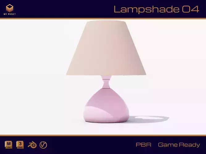 Lampshade 04 Low-poly 3D model