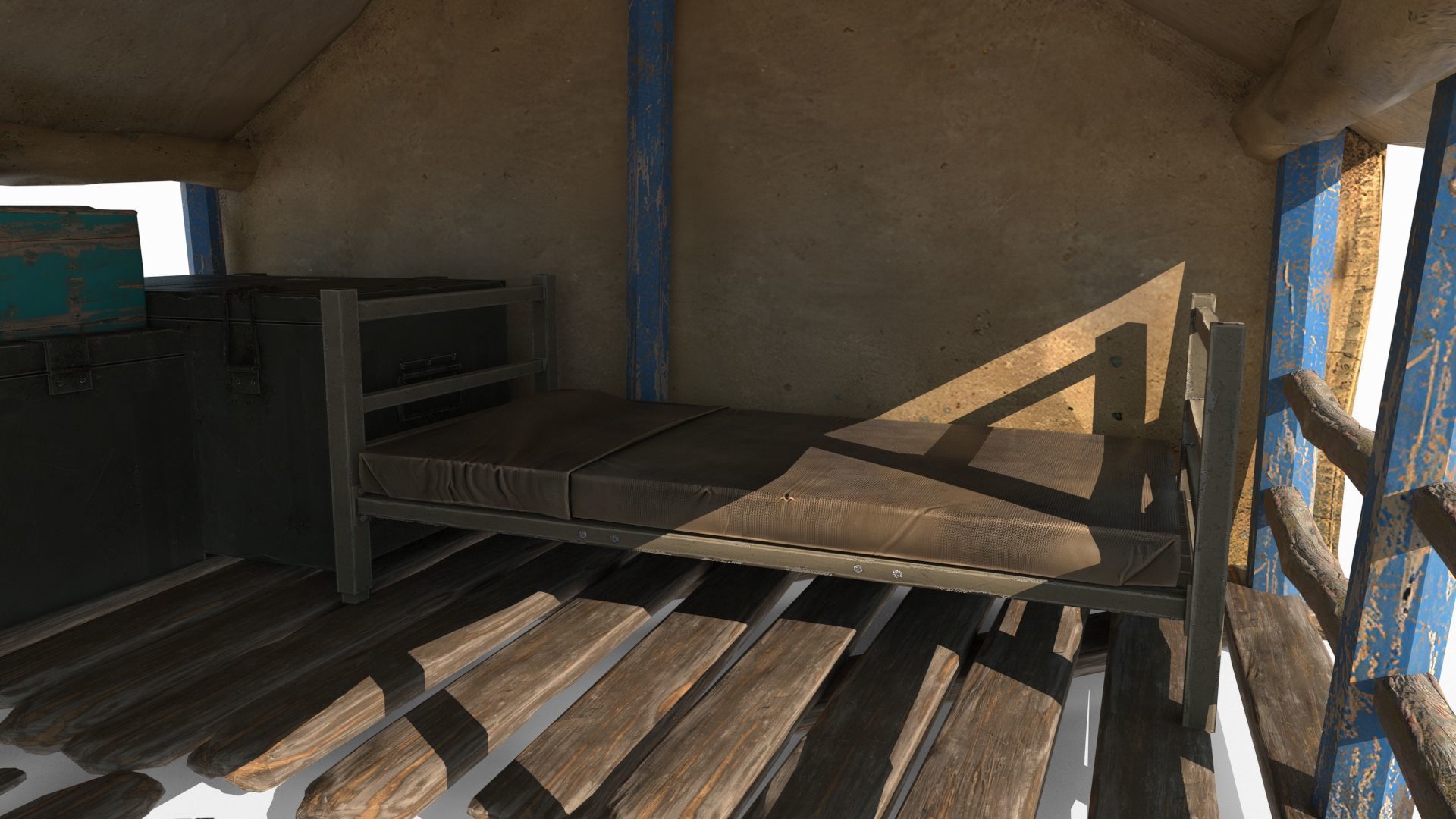 Outdoor campsite tent 3D model_7