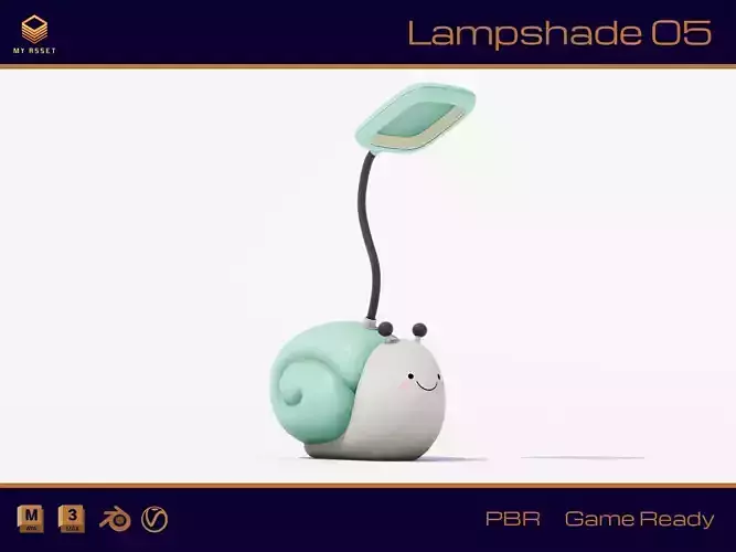 Lampshade 05 Low-poly 3D model