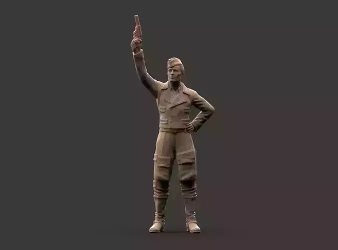 Pilot LUFTWAFFE WW2 3D print model