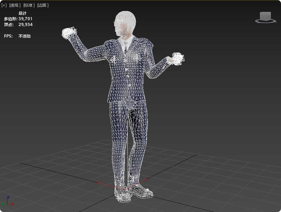 A dance model strikingly similar to US President Obama 3D model_9