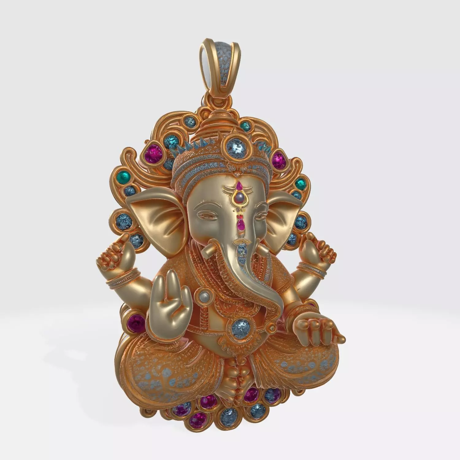 Ganesha Pendant 3D Model 7 3D print model